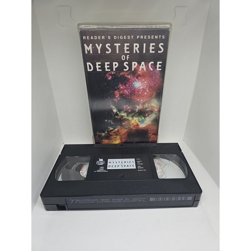 Reader’s Digest Presents: Mysteries Of Deep Space (1998, VHS) with Clear Cover